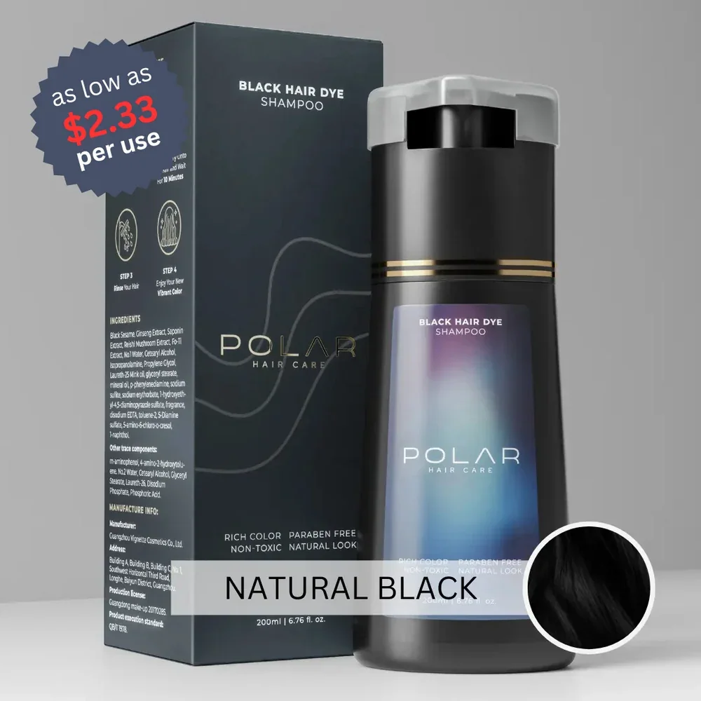 30 dagen tevredenheidsgarantie op Polaris Instant Dye Shampoo